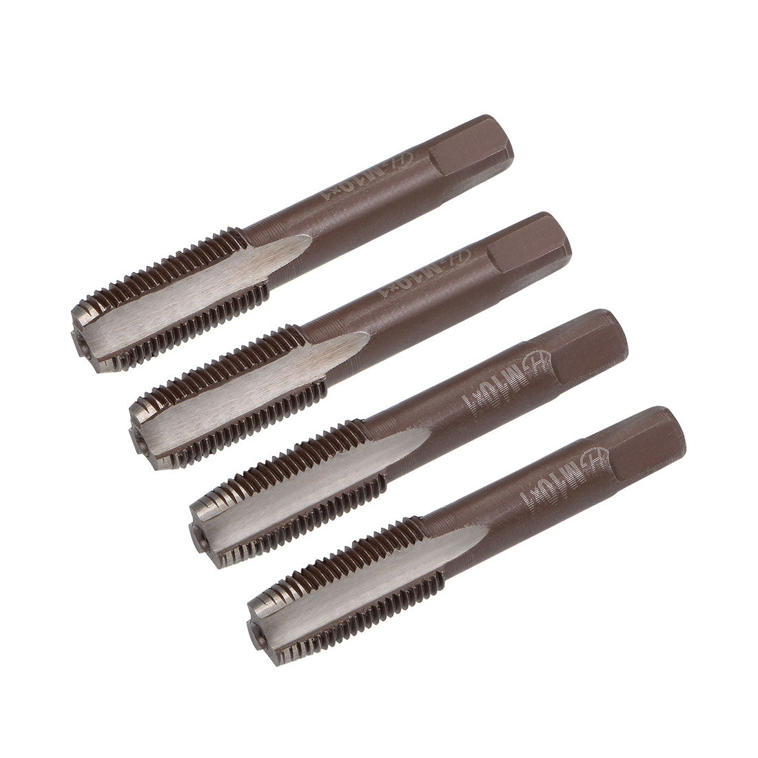 Harfington Metric Hand Tap 3 Straight Flutes H2 Alloy Tool Steel 2 Pairs