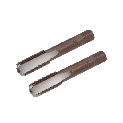 Harfington Metric Hand Tap 3 Straight Flutes H2 Alloy Tool Steel 1 Pair