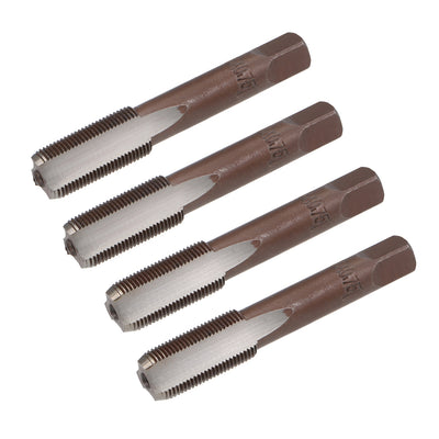 Harfington Metric Hand Tap 3 Straight Flutes H2 Alloy Tool Steel 2 Pairs