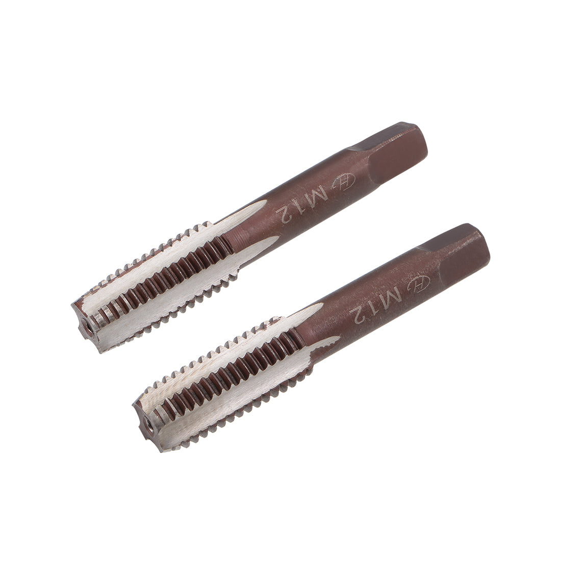 Harfington Metric Hand Tap 4 Straight Flutes H2 Alloy Tool Steel 1 Pair