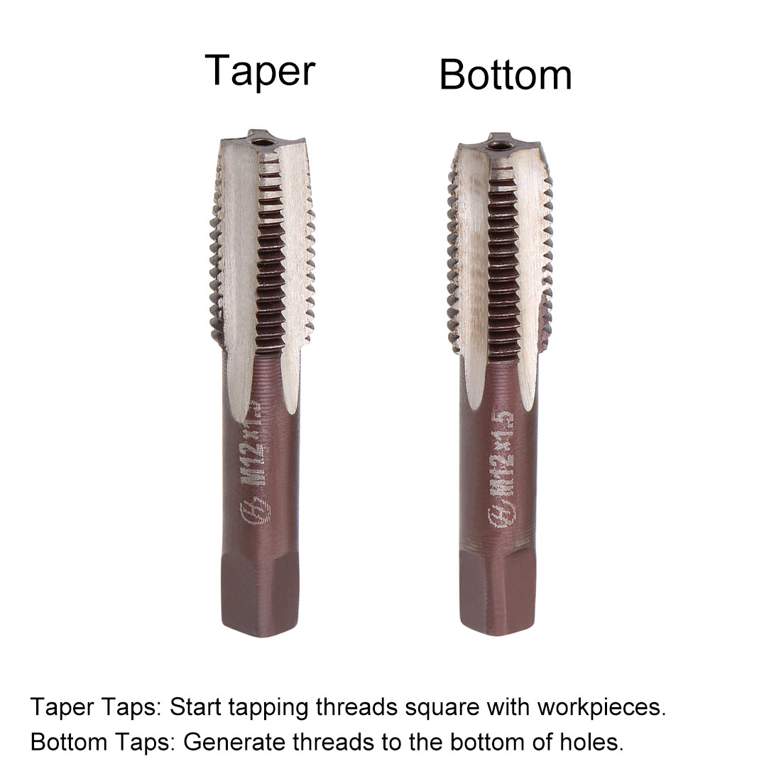 Harfington Metric Hand Tap 4 Straight Flutes H2 2Pairs