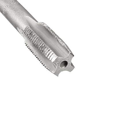 Harfington Metric Hand Tap M12 Thread 1.25 Pitch 4 Straight Flutes H2 Alloy Tool Steel 1 Pair