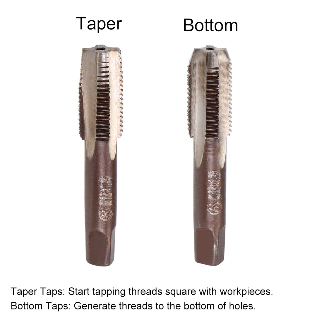 Harfington Metric Hand Tap 4 Straight Flutes H2 2Pairs