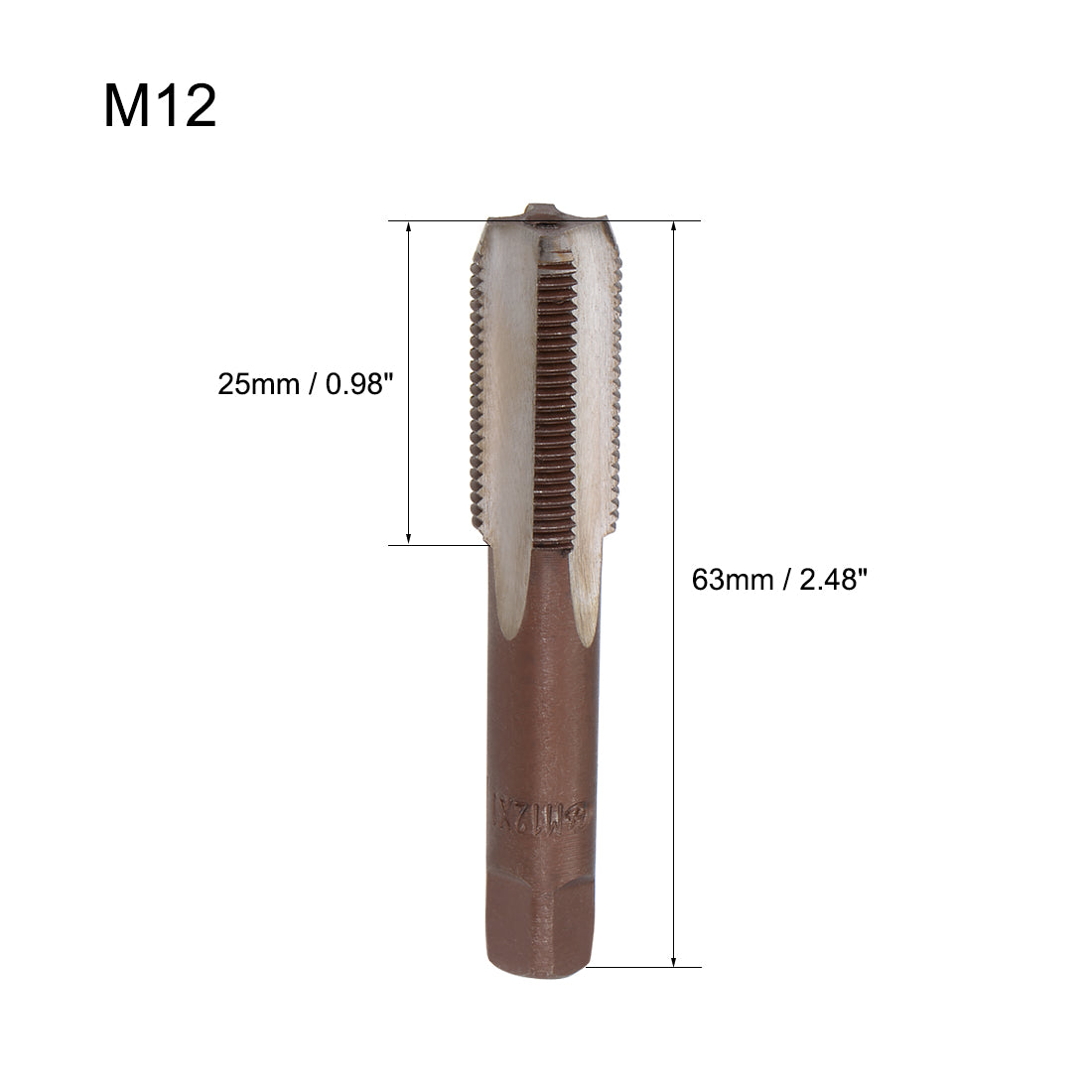 Harfington Metric Hand Tap 4 Straight Flutes H2 2Pairs