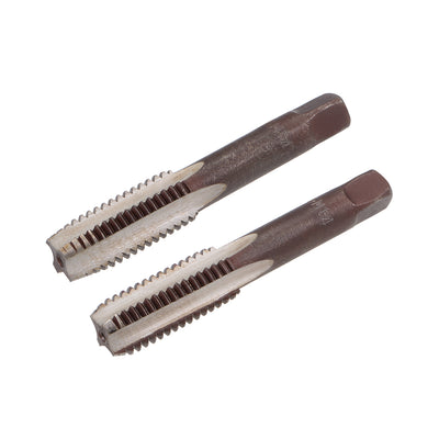 Harfington Metric Hand Tap 4 Straight Flutes H2 Alloy Tool Steel 1 Pair