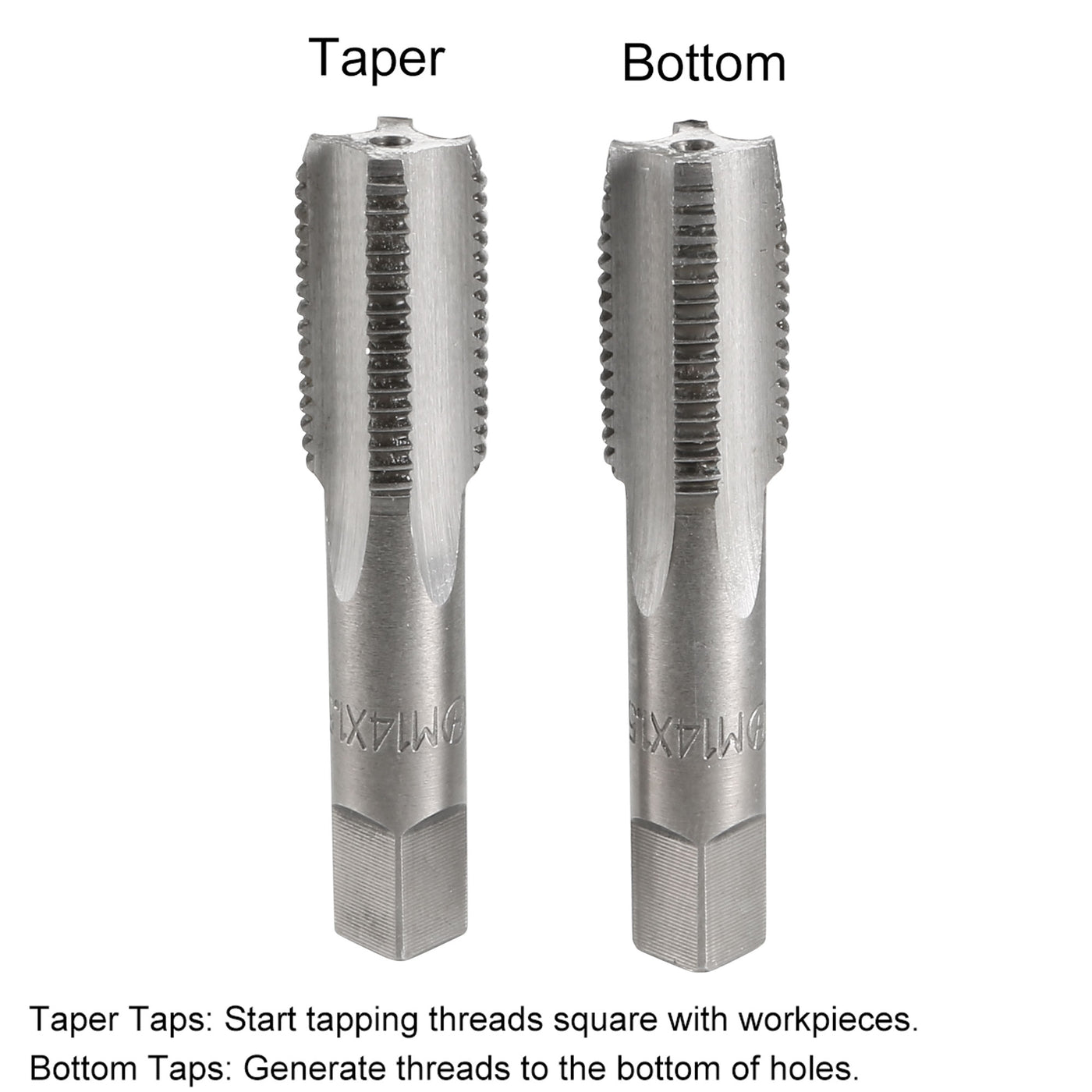 Harfington Metric Hand Tap 4 Straight Flutes H2 1 Pair