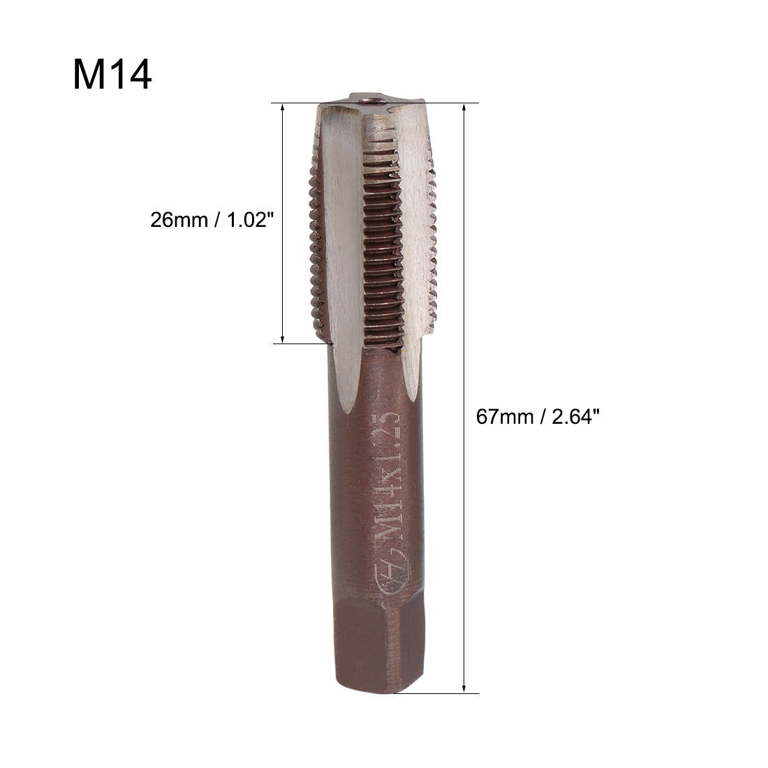 Harfington Metric Hand Tap 4 Straight Flutes H2 2Pairs