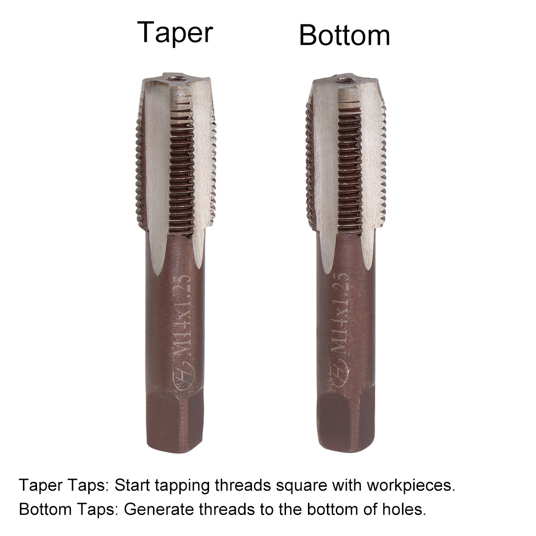 Harfington Metric Hand Tap 4 Straight Flutes H2 2Pairs