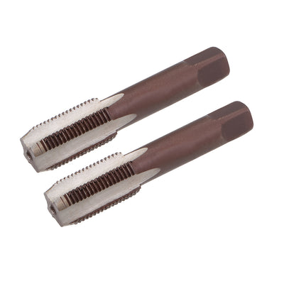 Harfington Metric Hand Tap M14 Thread 1 Pitch 4 Straight Flutes H2 Alloy Tool Steel 1 Pair