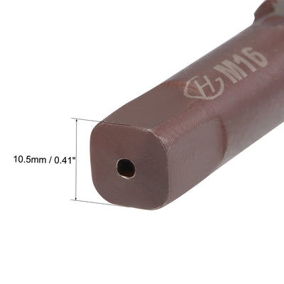 Harfington Metric Hand Tap 4 Straight Flutes H2 Alloy Tool Steel 1 Pair