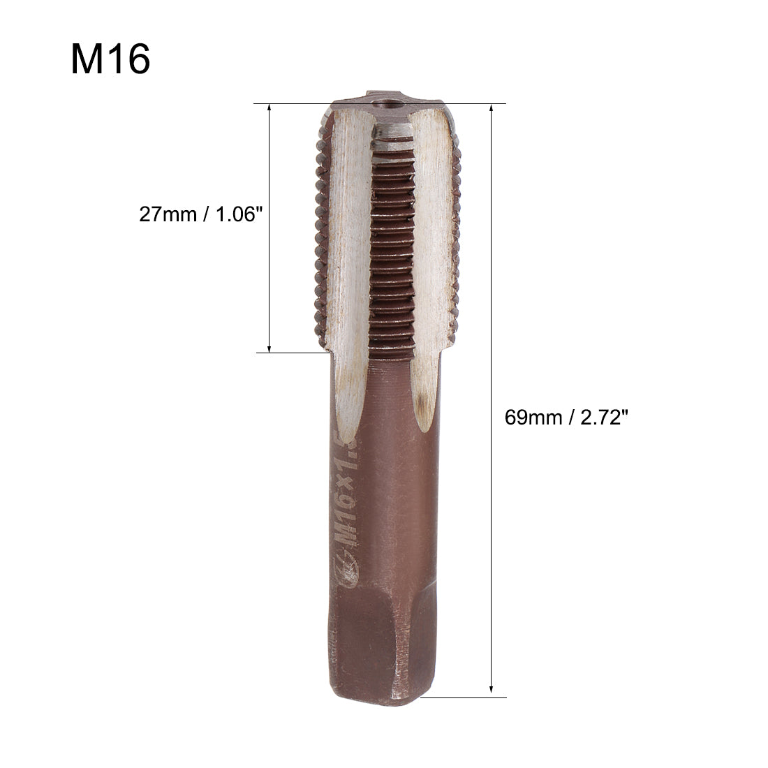 Harfington Metric Hand Tap 4 Straight Flutes H2 1 Pair