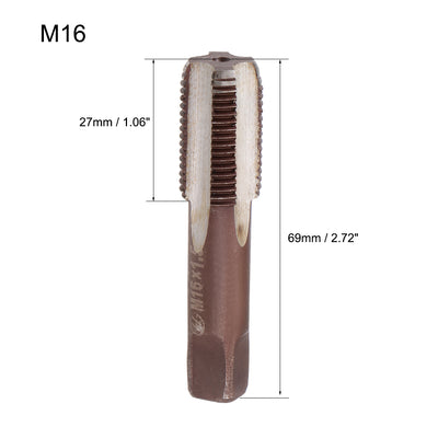 Harfington Metric Hand Tap 4 Straight Flutes H2 1 Pair