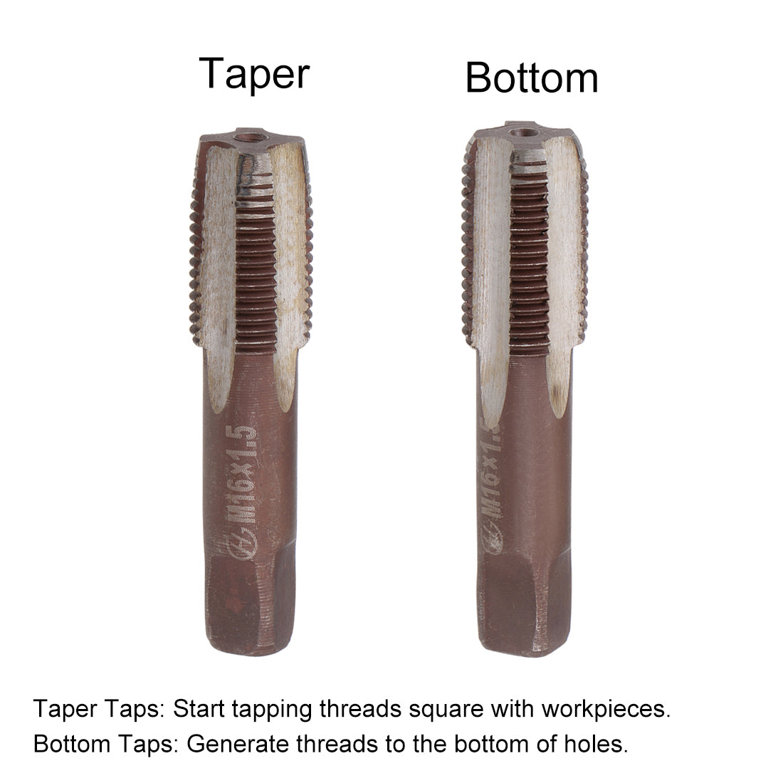 Harfington Metric Hand Tap 4 Straight Flutes H2 1 Pair