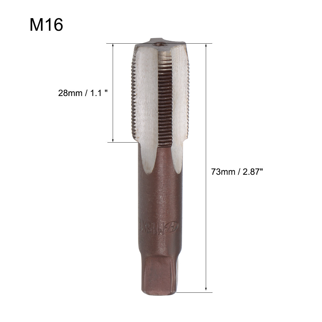 Harfington Metric Hand Tap 4 Straight Flutes H2 1 Pair