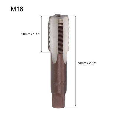 Harfington Metric Hand Tap 4 Straight Flutes H2 1 Pair