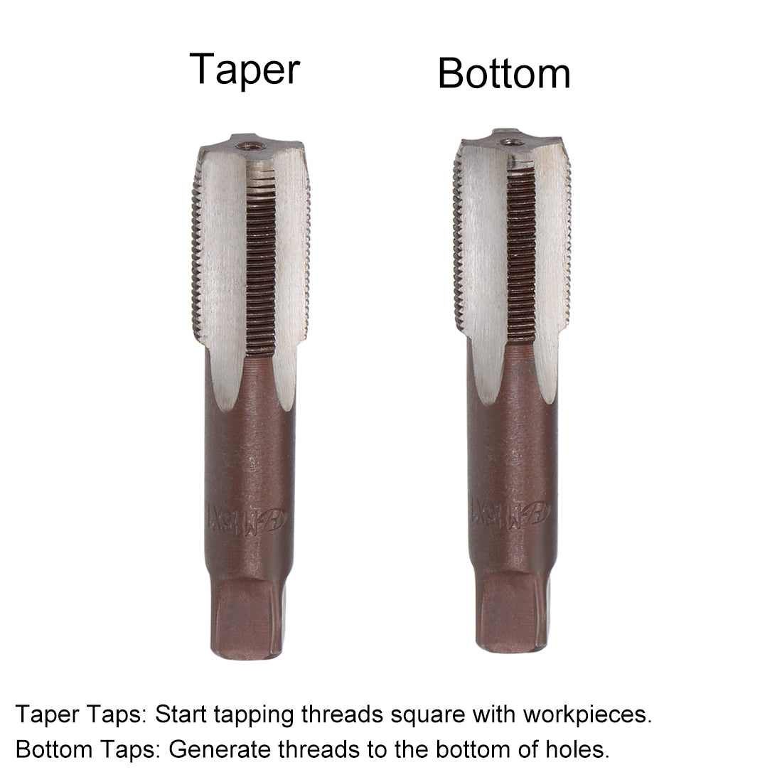 Harfington Metric Hand Tap 4 Straight Flutes H2 2Pairs