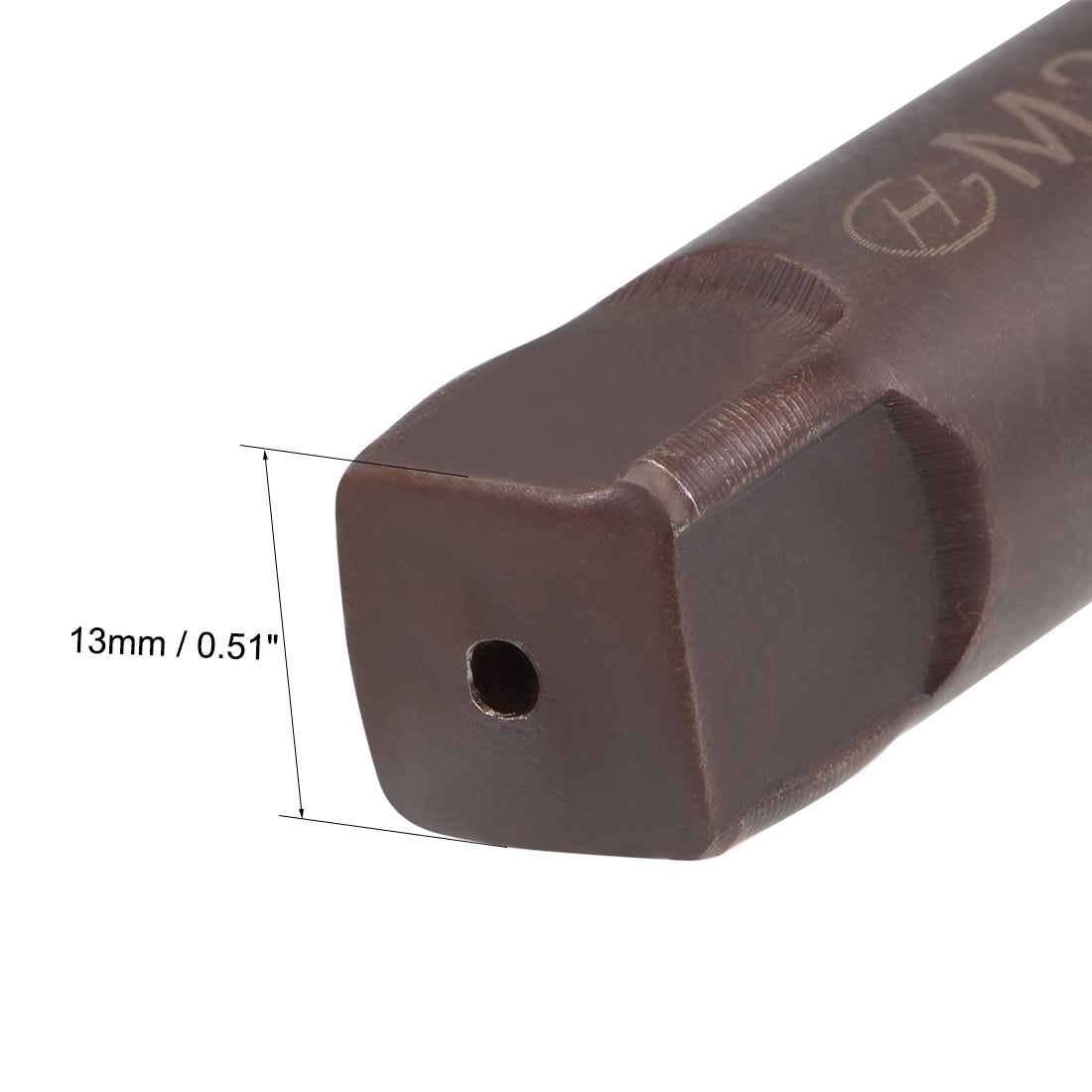 Harfington Metric Hand Tap 4 Straight Flutes H2 Alloy Tool Steel 1 Pair