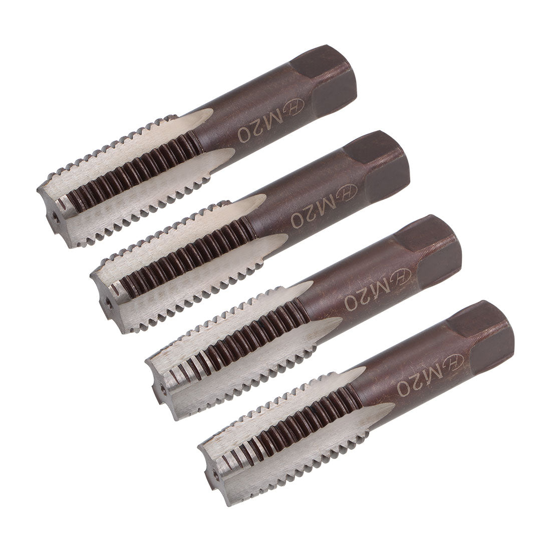 Harfington Metric Hand Tap 4 Straight Flutes H2 Alloy Tool Steel 2 Pairs
