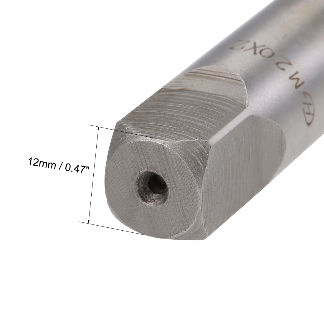 Harfington Metric Hand Tap 4 Straight Flutes H2 Alloy Tool Steel 2Pairs