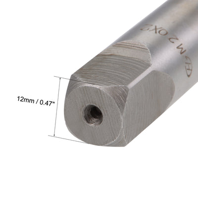 Harfington Metric Hand Tap 4 Straight Flutes H2 Alloy Tool Steel 2Pairs