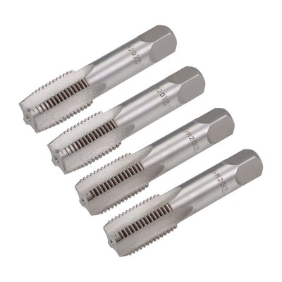 Harfington Metric Hand Tap 4 Straight Flutes H2 Alloy Tool Steel 2Pairs