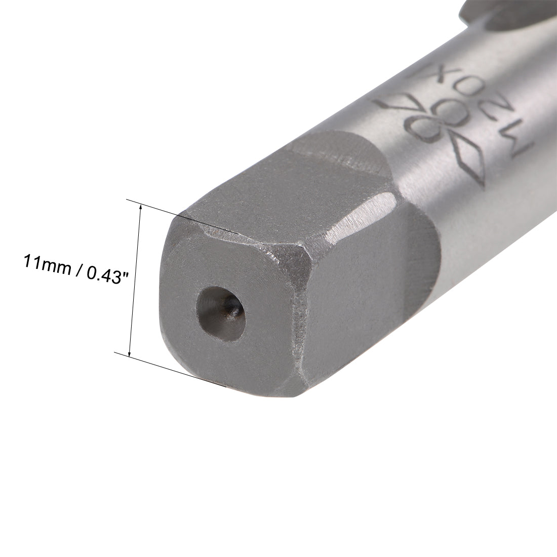 Harfington Metric Hand Tap 4 Straight Flutes Alloy Tool Steel 1 Pair