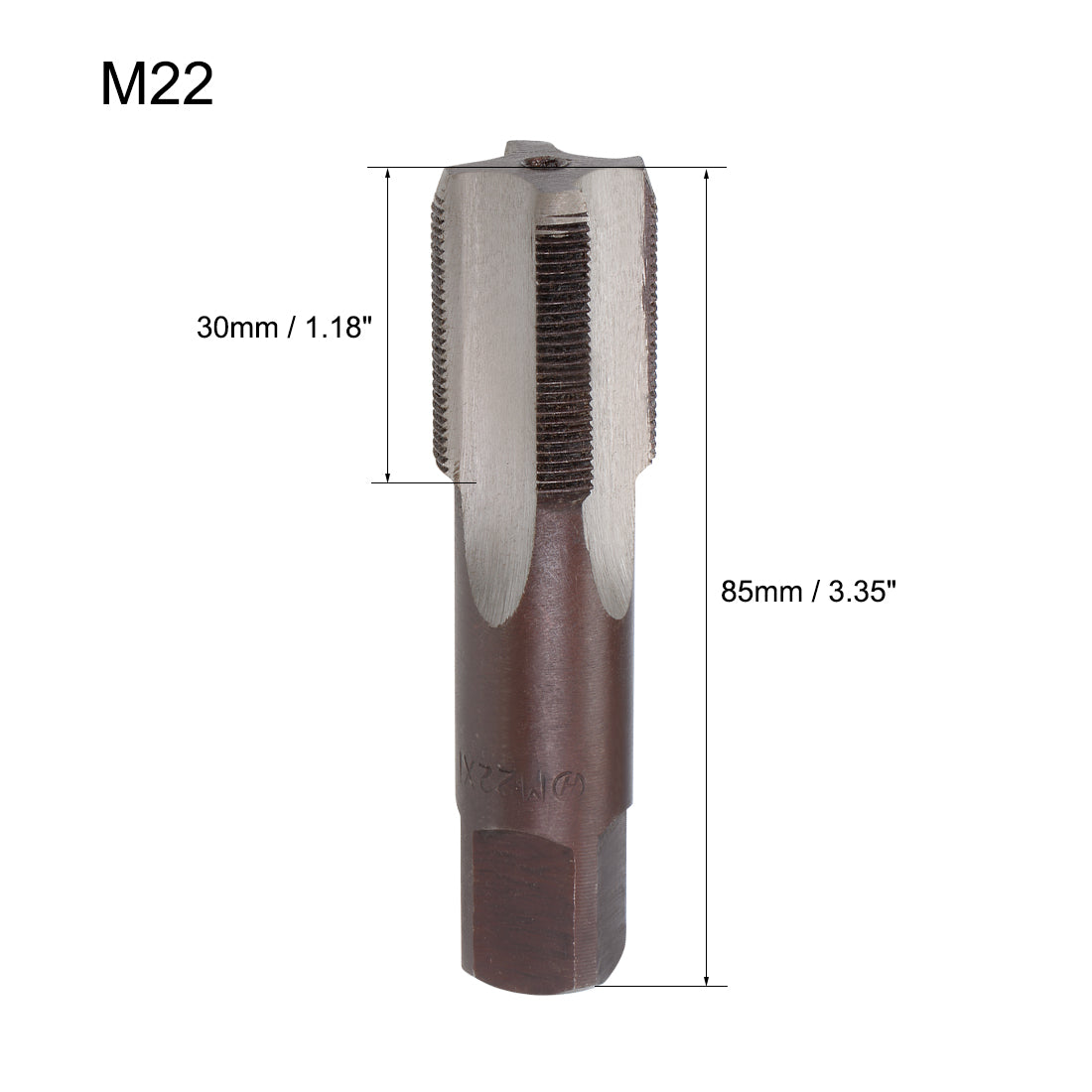 Harfington Metric Hand Tap 4 Straight Flutes H2 1 Pair