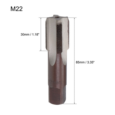 Harfington Metric Hand Tap 4 Straight Flutes H2 1 Pair