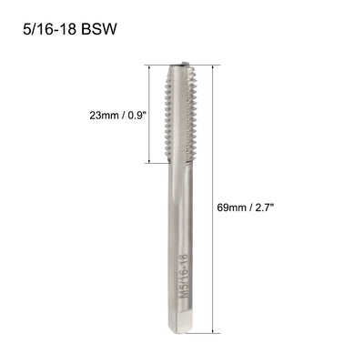 Harfington Machine Tap Thread Pitch 3 Straight Flutes H2 High Speed Steel