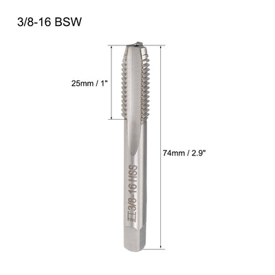 Harfington Machine Tap Thread Pitch 3 Straight Flutes H2 High Speed Steel