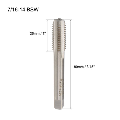 Harfington Machine Tap BSW Thread Pitch 4 Straight Flutes H2
