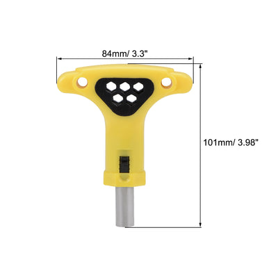 Harfington Ratchet Screwdriver Adjustable T Shape Wrench Multifunctional Non-Slip Handle for 1/4 Inch Hex Screwdriver Bits Set