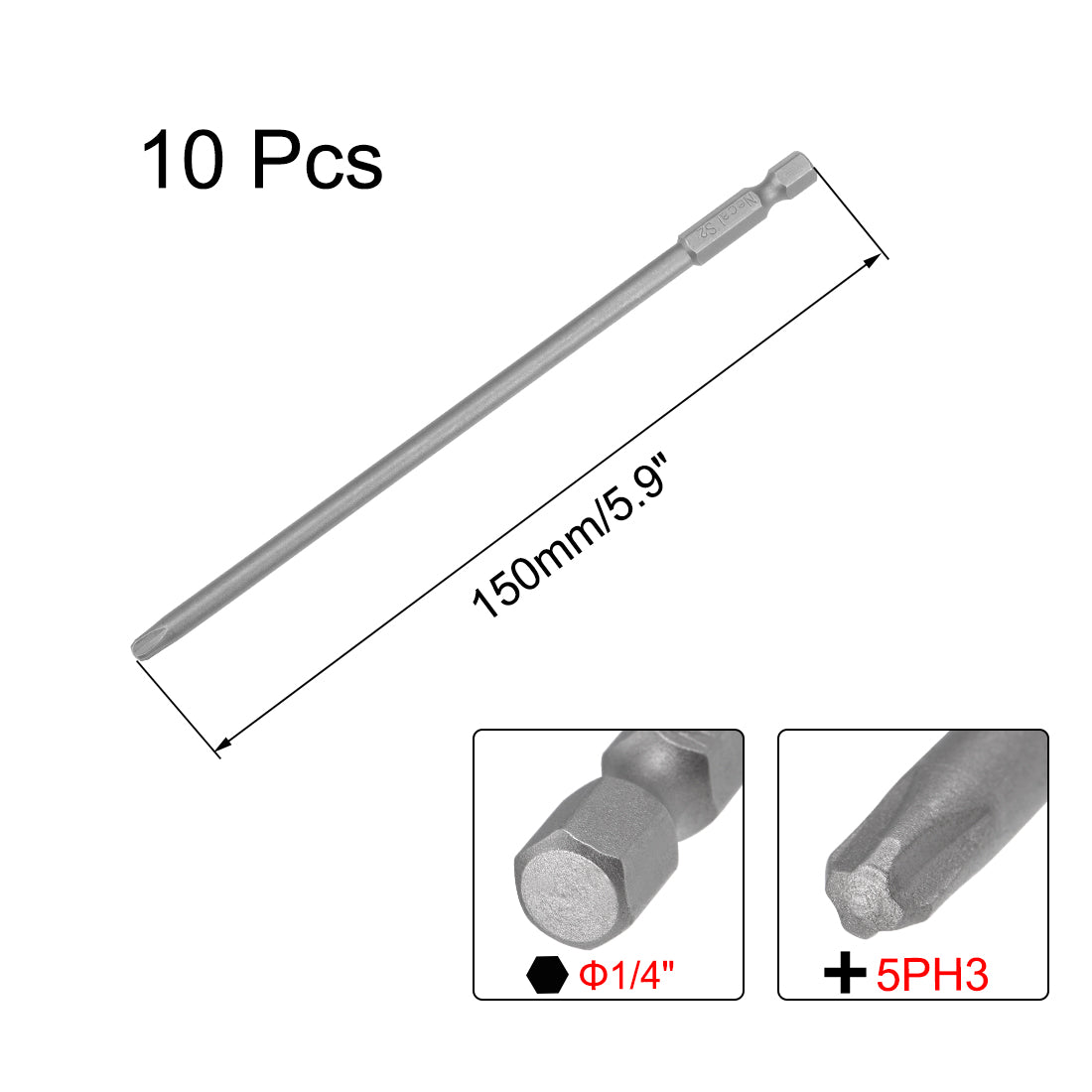 Harfington S2 Magnetic Phillips Screwdriver Bits Set Tools Kit