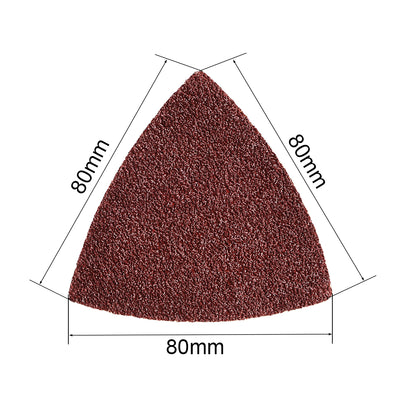 Harfington Detail Sander Sandpaper, Triangular Sanding Paper, Hook and Loop Sanding Pads Multi Tools