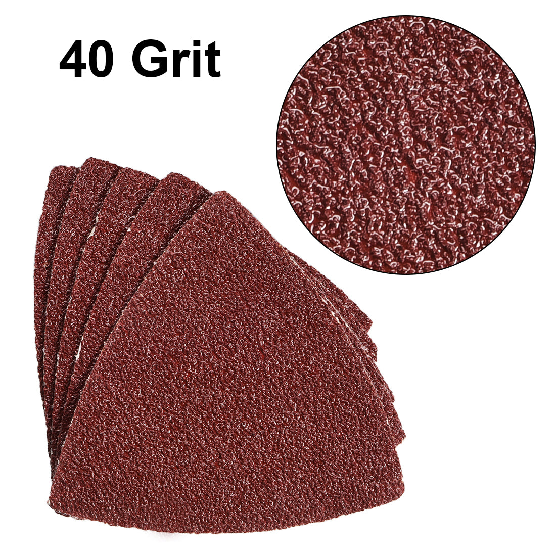 Harfington Detail Sander Sandpaper, Triangular Sanding Paper, Hook and Loop Sanding Pads Multi Tools
