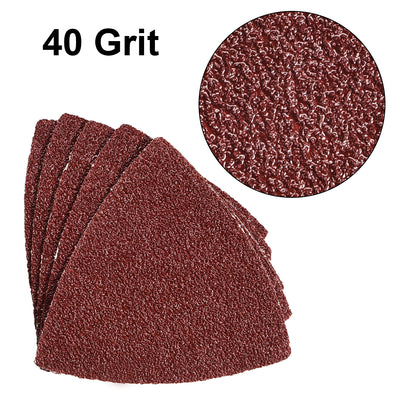 Harfington Detail Sander Sandpaper, Triangular Sanding Paper, Hook and Loop Sanding Pads Multi Tools