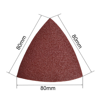 Harfington 5 pcs Triangular Hook and Loop Sanding Pads