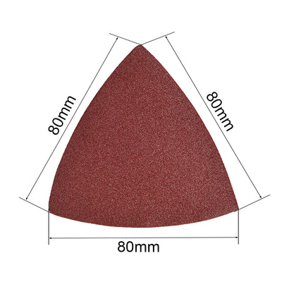 Harfington Detail Sander Sandpaper, Triangular Sanding Paper, Hook and Loop Sanding Pads Multi Tools