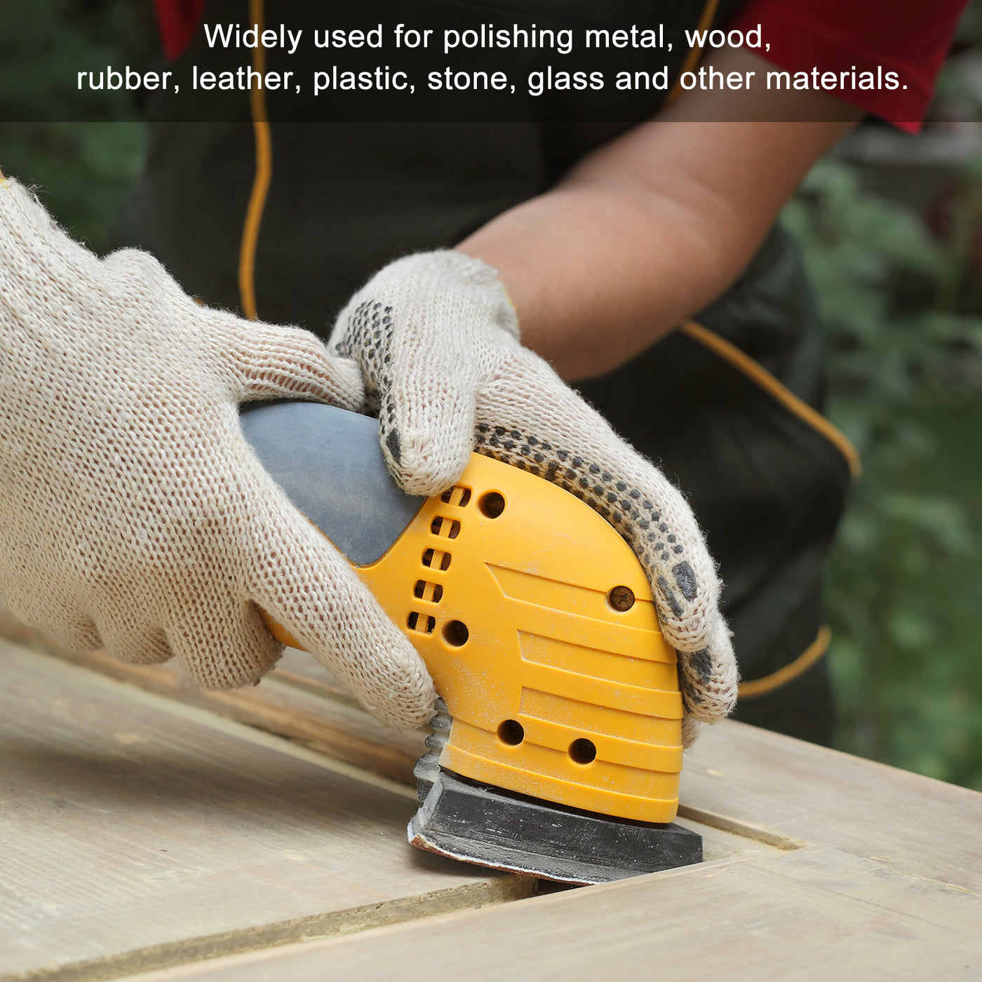 Harfington Detail Sander Sandpaper, Triangular Sanding Paper, Hook and Loop Sanding Pads Multi Tools