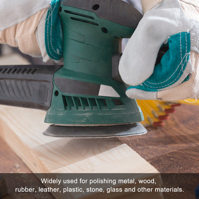 Harfington Detail Sander Sandpaper, Triangular Sanding Paper, Hook and Loop Sanding Pads Multi Tools