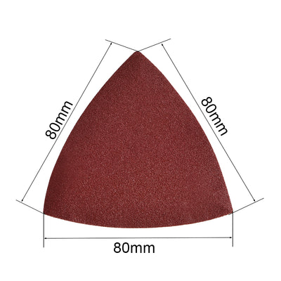 Harfington Detail Sander Sandpaper, Triangular Sanding Paper, Hook and Loop Sanding Pads Multi Tools