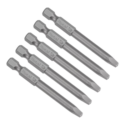 Harfington Magnetic Square Head Screwdriver Bits, 1/4 Inch Hex Shank S2 Power Tools