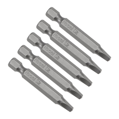 Harfington Magnetic Square Head Screwdriver Bits, 1/4 Inch Hex Shank S2 Power Tools