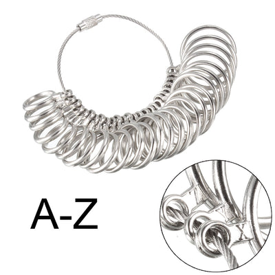 Harfington Aluminum Zinc Alloy Measure Tool Ring Mandrel Kit