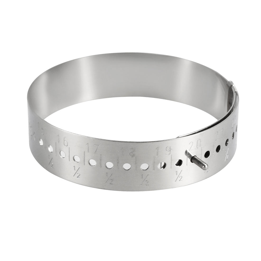 Harfington Bracelet Wrist Sizer Ruler 150-220mm Zinc Alloy Inch Metric Double Scale Hand Wristlet Watch Circle Measuring Tool for Men Women