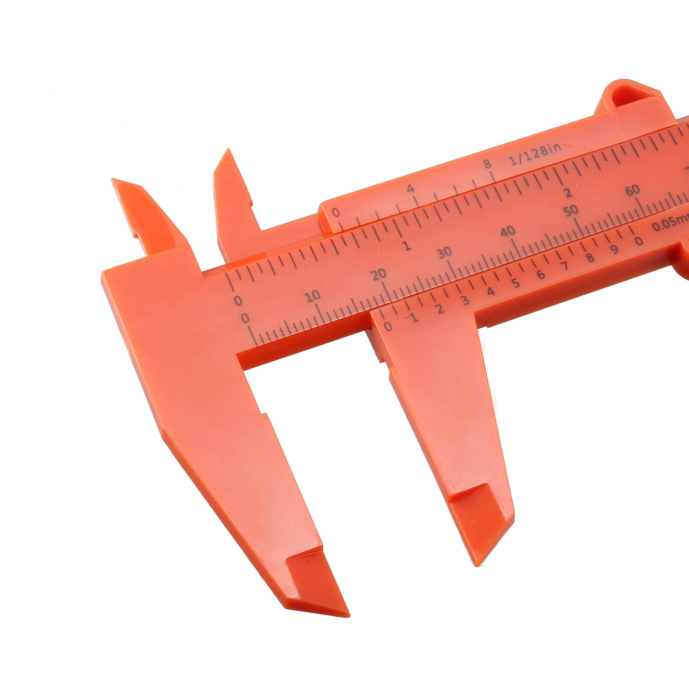 Harfington Vernier Caliper 150mm 6 Inch Metric Plastic Measuring Tool for Precision Measurements Outside Inside Depth Orange