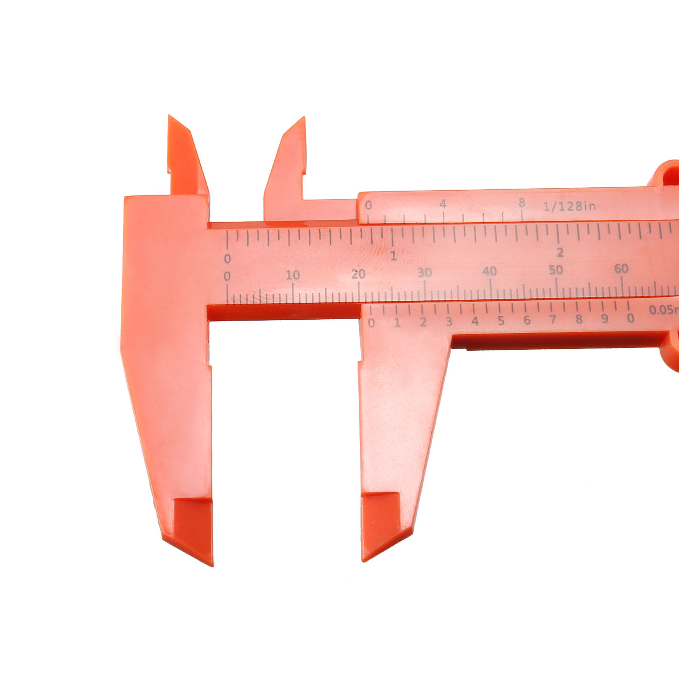 Harfington Vernier Caliper 150mm 6 Inch Metric Plastic Measuring Tool for Precision Measurements Outside Inside Depth Orange