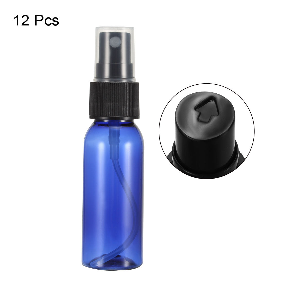 Harfington 12pcs Plastic Spray Bottle with Fine Mist Sprayer, Empty Refillable Container Travel Bottle for Kitchen Bathroom or Plants Water Sprayer