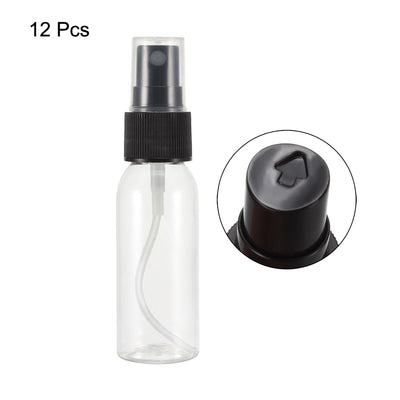 Harfington 12pcs Plastic Spray Bottle with Fine Mist Sprayer, Empty Refillable Container Travel Bottle for Kitchen Bathroom or Plants Water Sprayer