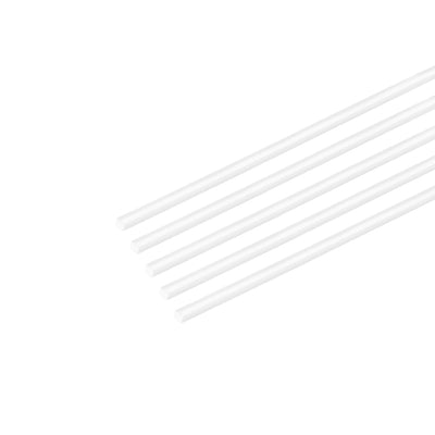 Harfington 0.5mm×0.5mm×20" ABS Plastic Square Bars Rod for Architectural Model Making 5pcs